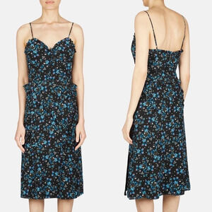 New ALTUZARRA Menara Silk Floral Fitted Dress NWT Designer Event Women’s 10